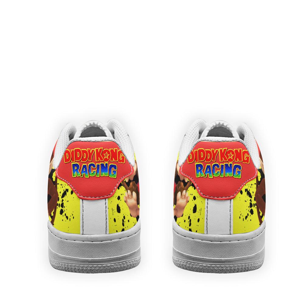 Diddy Kong Super Mario Air Sneakers Custom For Gamer Shoes Diddy Kong Super Mario Air Sneakers Custom For Gamer Shoes