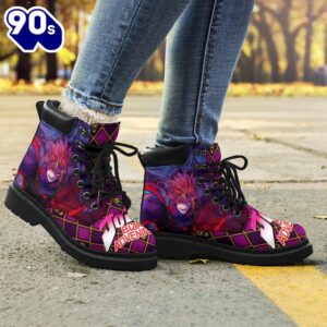 Dio Brando Leather Boots Custom JoJo's Bizarre Adventure Shoes Fan