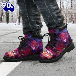 Dio Brando Leather Boots Custom JoJo's Bizarre Adventure Shoes Fan