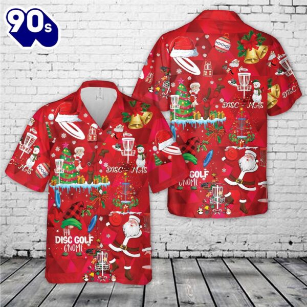 Disc Golf Santa Christmas Hawaiian Shirt