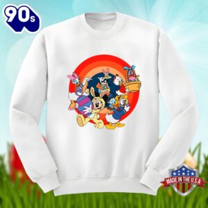 Disney Characters With Easter Eggs Bunny Unisex Shirt