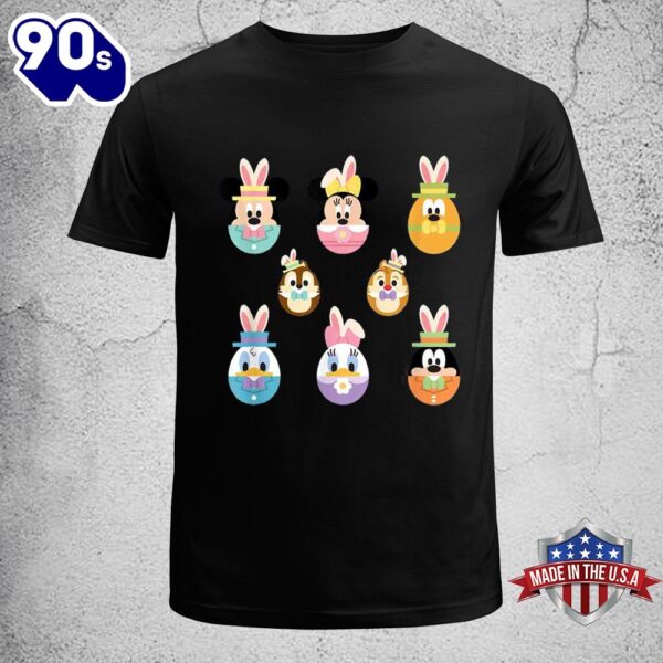 Disney Mickey And Friends Cute Easter Bunny Ears Disney Easter Shirt