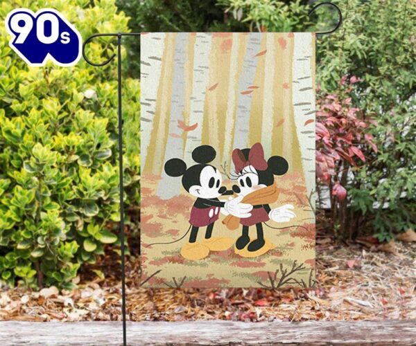 Disney Mickey Minnie1 Double Sided Printing Garden Flag Mickey Christmas Flag