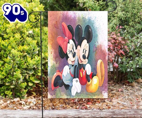 Disney Mickey Minnie2 Double Sided Printing Garden Flag Mickey Christmas Flag