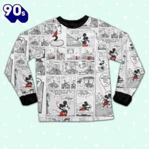 Disney Mickey Mouse Retro Comic Life Style - Family Disneyland Matching Pajamas Set