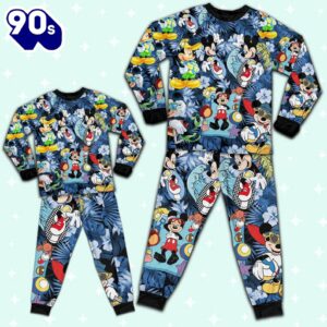 Disney Mickey Mouse Summer Vacation - Family Disneyland Matching Pajamas Set