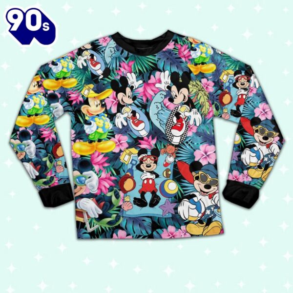 Disney Mickey Mouse Tropical Summer Vacation – Family Disneyland Matching Pajamas Set