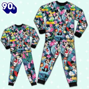 Disney Mickey Mouse Tropical Summer Vacation - Family Disneyland Matching Pajamas Set