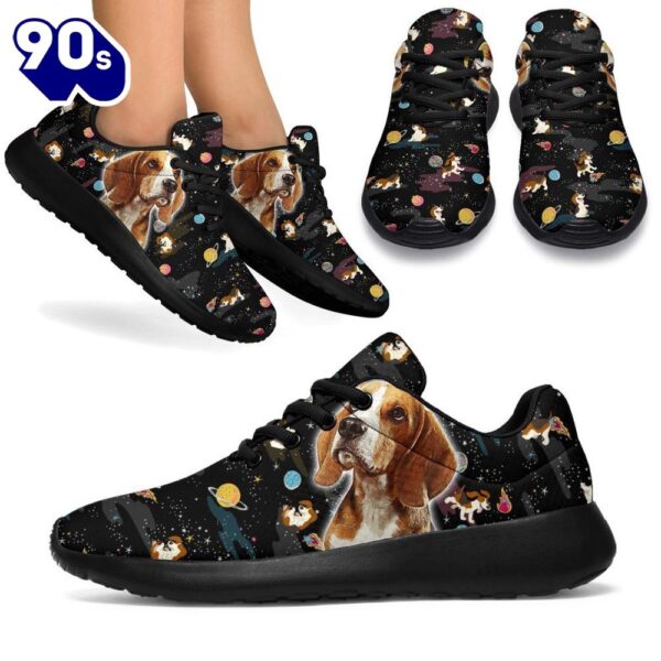 Dog Beagle Sneakers Sporty Shoes Funny