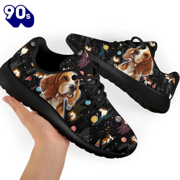 Dog Beagle Sneakers Sporty Shoes Funny