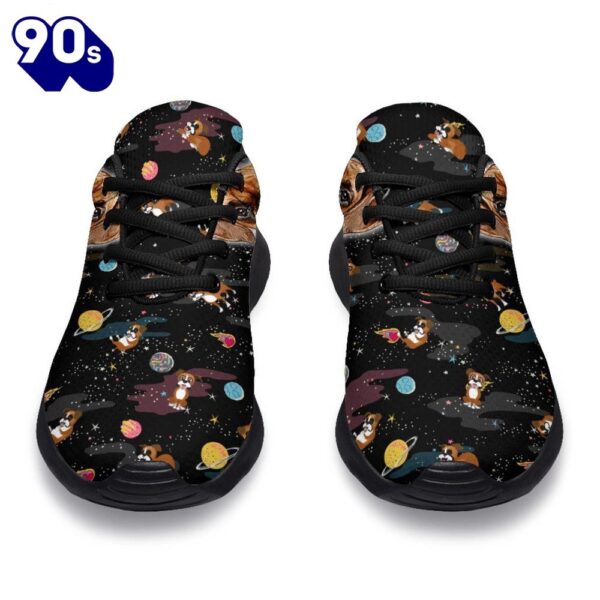 Dog Boxer Sneakers Sporty Shoes Funny