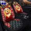 Dog Cross Embroidery Premium Custom Car Premium Custom Car Seat Covers Decor Protectors Decor Protector