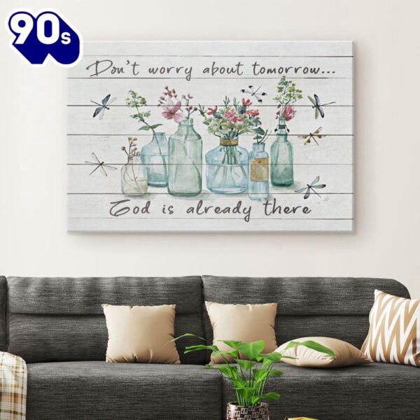 Don’t Worry About Tomorrow Canvas Wall Art Religious Wall Decor