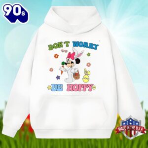 Dont Worry Be Hoppy With Easter Minnie Mouse Shirt Design