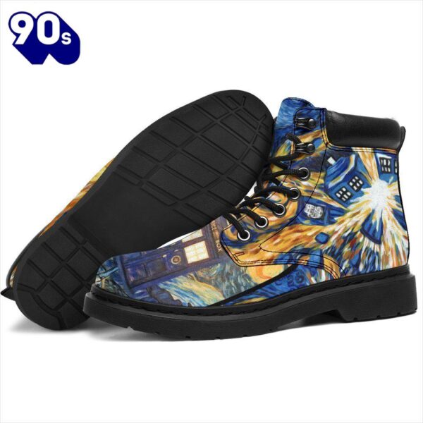 Dr Who Leather Boots Mixed Stary Night Amazing Gift Idea