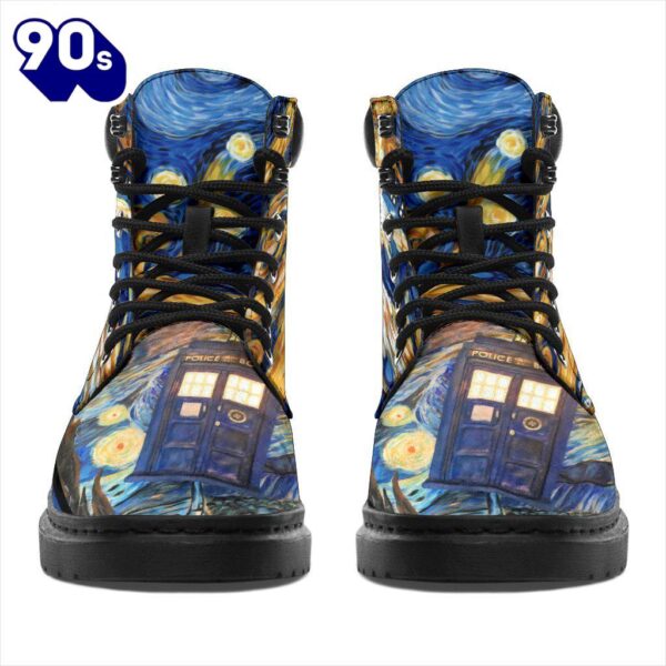 Dr Who Leather Boots Mixed Stary Night Amazing Gift Idea