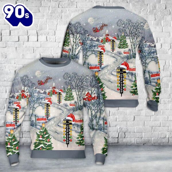 Drag Racing Christmas Tree Aop Sweater 1