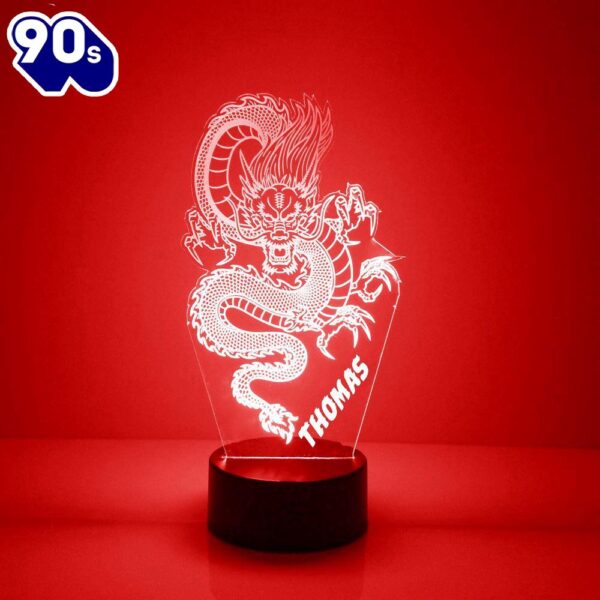 Dragon Night Light Personalized Free Led Night Lamp  Gift Christmas