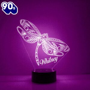 Dragonfly Night Light Personalized Free Led Night Lamp  Gift Christmas