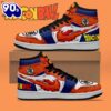 Gift Summer Drangon Ball Orange Nike Logo Design Air Jordan 1 High Top