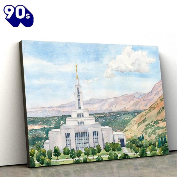 Draper Temple Canvas Wall Art Jesus Christ Picture Canvas Christian Wall Art