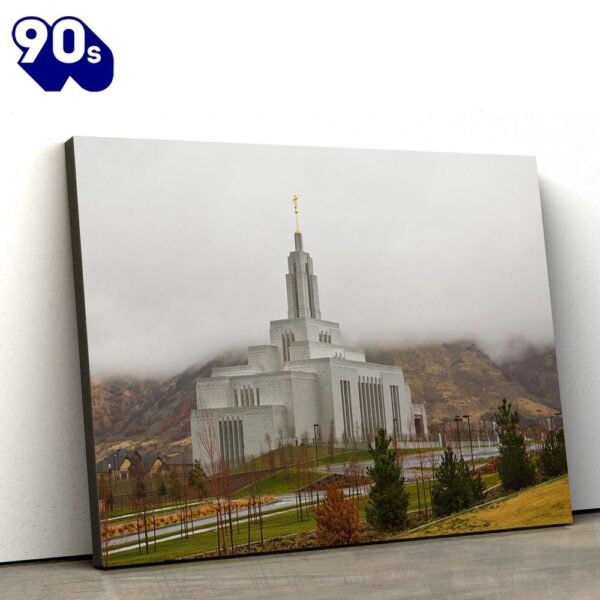 Draper Temple In The Clouds Canvas Wall Art Jesus Christ Picture Canvas Christian Wall Art