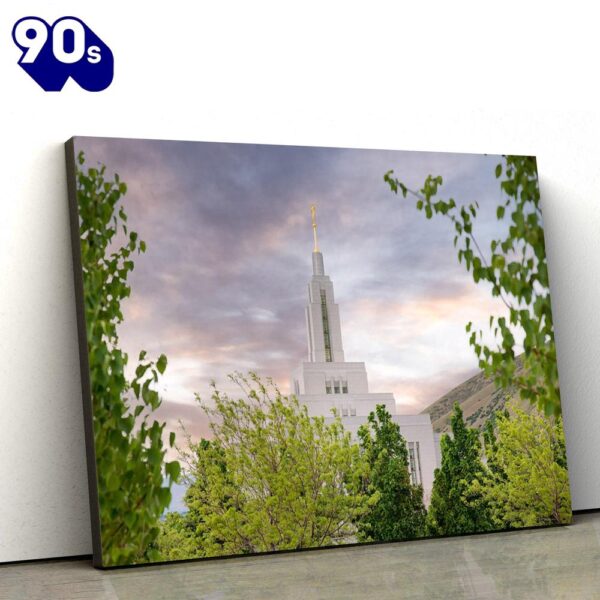 Draper Temple Summer Spire Canvas Wall Art Jesus Christ Picture Canvas Christian Wall Art