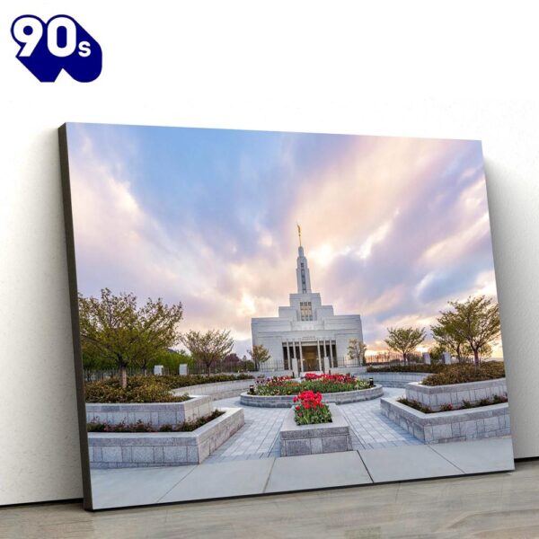 Draper Utah Temple Canvas Wall Art Jesus Christ Picture Canvas Christian Wall Art