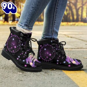 Dream Catcher Leather Boots Shoes Gift Idea