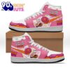 Gift Summer Dukkin Donuts Nike Pink Design Air Jordan 1 High Top