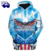 Eagle Christian Cross Jesus Dove America One Nation Under God 3D Hoodies Jesus Hoodie