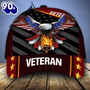 Eagle Skull Veteran Classic Cap  Gift For Veteran Day