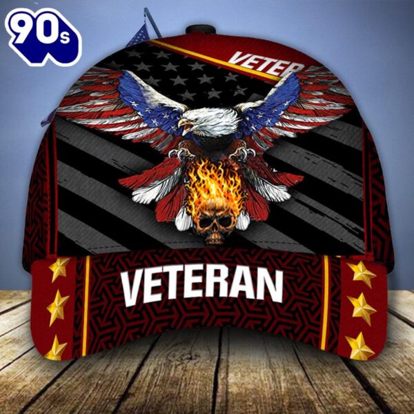 Eagle Skull Veteran Classic Cap  Gift For Veteran Day