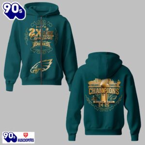 Eagles 2024 2025 2X LIX Super Bowl Champions Shirt