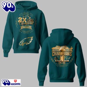 Eagles 2024 2025 2X LIX Super Bowl Champions Shirt