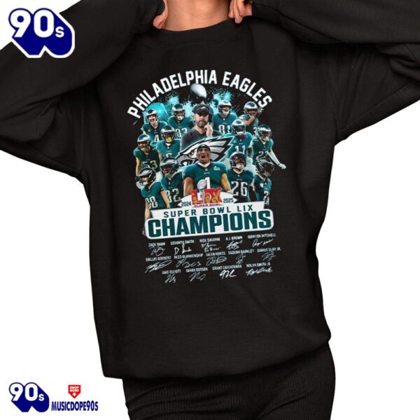 Eagles 2024-2025 LIX Super Bowl LIX Champions Shirt