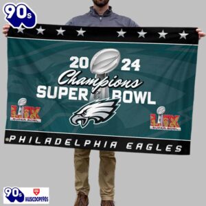 Eagles 2025 Champions Super Bowl LIX Flag