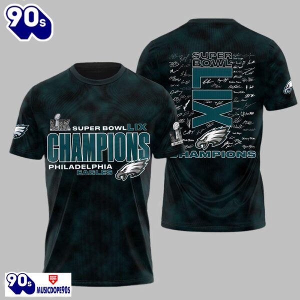 Eagles Super Bowl LIX Champions Eagles Signature Shirt