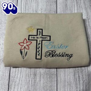 Easter Blessing Women’s Embroidered Sweatshirts…