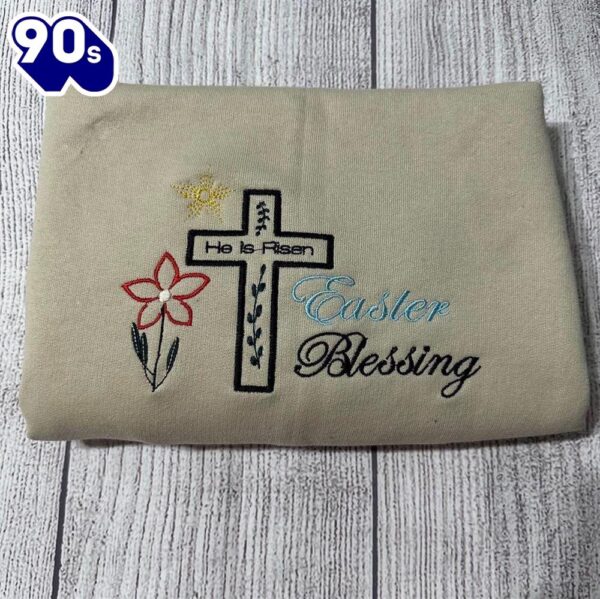 Easter Blessing Women’s Embroidered Sweatshirts Gift Christmas