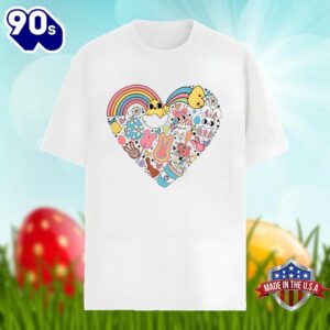 Easter Bunny In Heart Shirt…