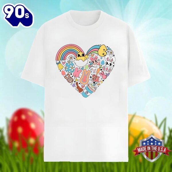 Easter Bunny In Heart Shirt Holiday