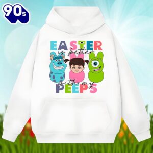 Easter Is Better With My Peeps Cartoon Character Shirt Idea