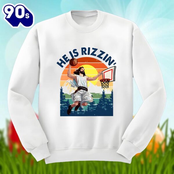 Easter Jesus He Is Rizzin Vintage Shirt