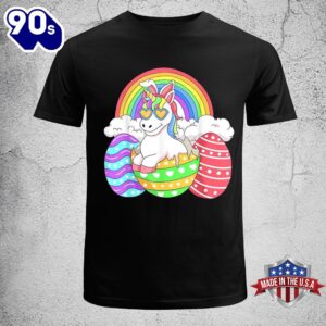 Easter Unicorn Shirt With Eggs…