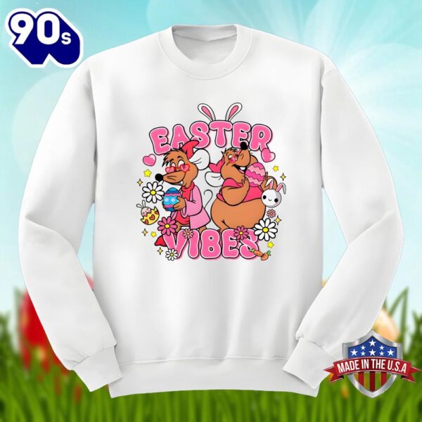 Easter Vibes With Cinderella Jaq And Gus Gus Shirt Men Women