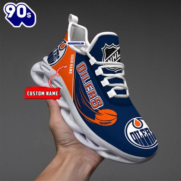 Edmonton Oilers Personalized NHL New Max Soul Shoes V1