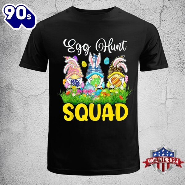 Egg Hunt Squad Gnomes Easter Day Bunny Womens Easter Shirt