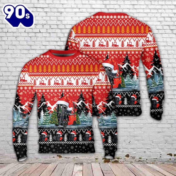 Electric Forklift Christmas Sweater