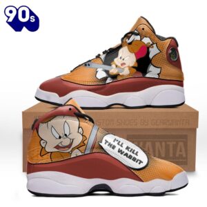 Elmer Fudd Air Jordan 13 Sneakers Custom Comic Style Shoes